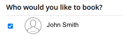 Who would you like to book?