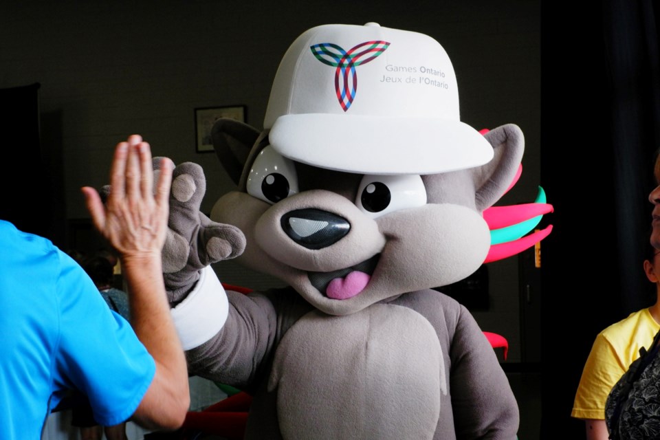 Pachi the Porcupine giving a high 5